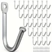 gancho metal percha medida 37x25x5mms tornillo color cromado por 5 unidades 0