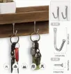gancho metal percha medida 37x25x5mms tornillo color cromado por 5 unidades 2