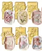 set 6 cabezales sellos metalicos para estampar cera x6 motivos diferentes 0