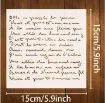 stencil plantilla 15x15cms modelo caligrafia 4 modelos diferentes por unidad 1