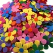 aplique fieltro modelo flor 28mm x25 unidades colores centros surtidos 1