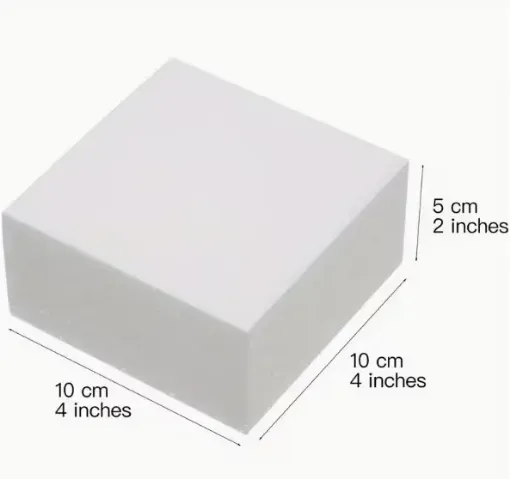 base maqueta espuma plast bloque medida 10x10x5cms por unidad 0