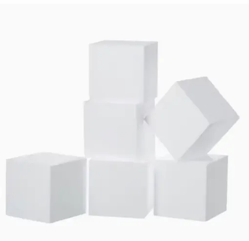 base maqueta espuma plast bloque medida 8x8x8cms por unidad 0