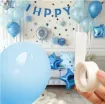 etiquetas adhesivas transparente doble faz para globos circular 11mms rollo 100 unidades 2
