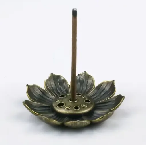 porta incienso metal forma flor medida 37mms por unidad 0
