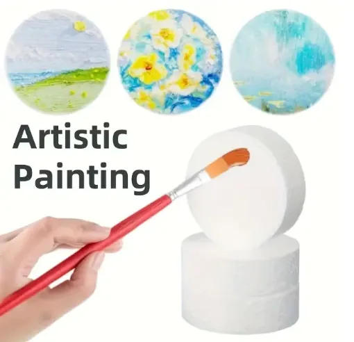 base maqueta espuma plast cilindro medida 7 5x7 5x2 5cms por unidad 0
