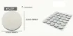 protectores goma eva autoadhesivos circular 2x2cms plancha 30 unidades 0