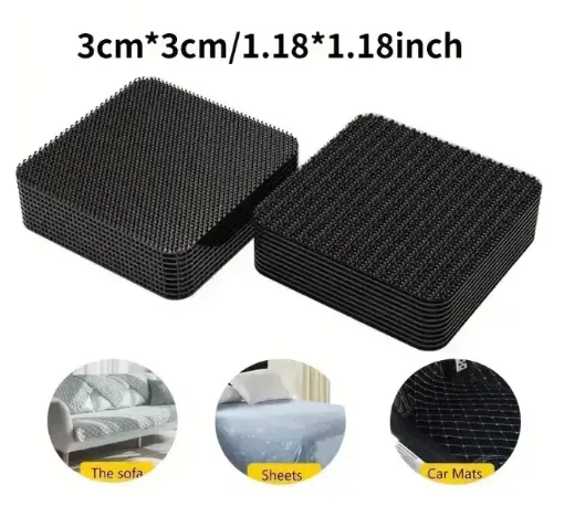 velcro adhesivo rectangular medida 30x30mms por 10 unidades color negro 0