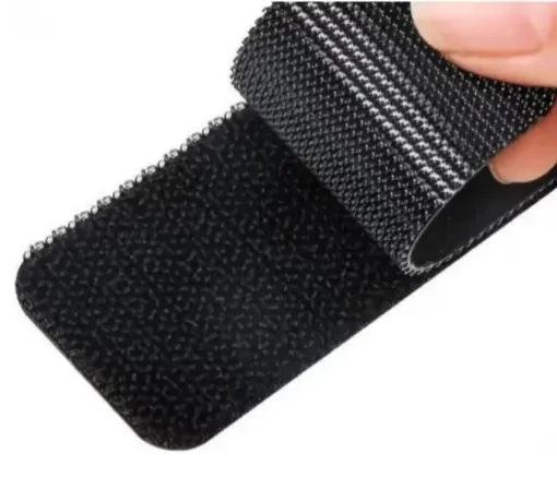 velcro adhesivo rectangular medida 70x16mms por 20 unidades color negro 0