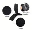 velcro adhesivo rectangular medida 70x16mms por 20 unidades color negro 1