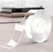 cinta adhesiva doble faz transparente nano extra resistente 20mms rollo 30mts 0