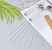 varillas plastico abs huecas forma tubo medida set x8 unidades 25cms medidas 3 6mms 3
