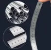 regla metalica metal acero flexible doble centimetros pugadas 20cms 5
