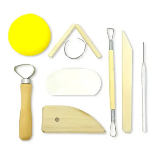 set 8 herramientas para modelado masas ceramica alfareria pottery tool 0