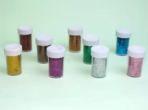 glitter brillantina nail art rb 11777 frasco 30x45mms colores iris metalizados variados 0