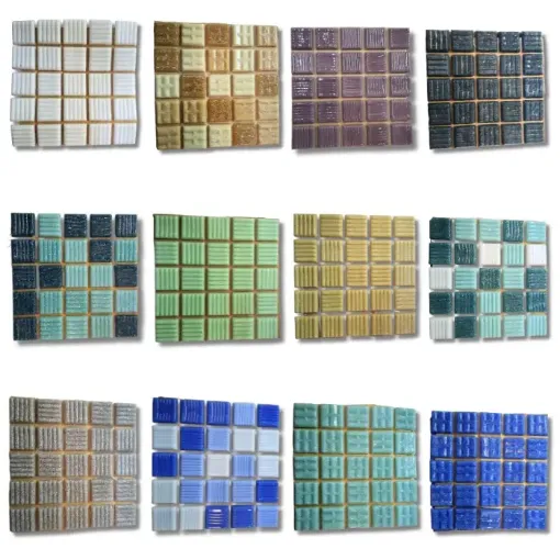 venecitas para mosaico veneciano 2x2cms por 25 unidades varios colores 0
