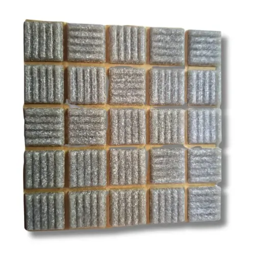 venecitas para mosaico veneciano 2x2cms por 25 unidades color gris claro 0