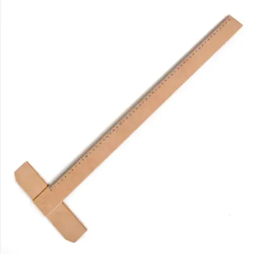 regla t madera para tabla 1 4 wattman medida 55cms 0