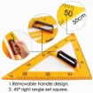 escuadra gigante plastico para pizarra pizarron 40x50cms asa agarre 0