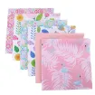 set 6 telas para patchwork 100 algodon 25x20cms x5 motivos varios rosado 0
