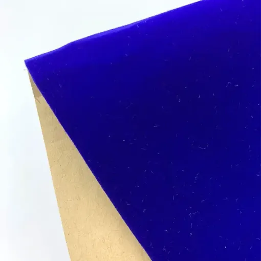 tela agamuzada terciopelo autoadhesivo medida 148x20cms color azul 0