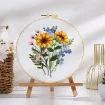 kit bordado iniciacion circular 20cms hilos patron motivo floral nro wg3d908 05 0