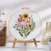 kit bordado iniciacion circular 20cms hilos patron motivo floral nro wg3d908 04 0