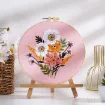 kit bordado iniciacion circular 20cms hilos patron motivo floral nro wg3d908 02 0