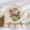 kit bordado iniciacion circular 20cms hilos patron motivo floral nro wg3d908 01 0