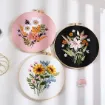 kit bordado iniciacion circular 20cms hilos patron motivo floral nro wg3d908 01 1