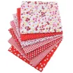 set 7 telas para patchwork 100 algodon 25x25cms x7 motivos diferentes violeta lila 1