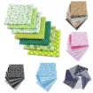 set 7 telas para patchwork 100 algodon 25x25cms x7 motivos diferentes rojos 2