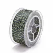cordon trenzado polialgodon 1 5mm hilo metalizado x20mts colores azul marino dorado 0