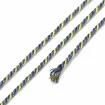 cordon trenzado polialgodon 1 5mm hilo metalizado x20mts colores azul marino dorado 2