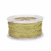 cordon trenzado polialgodon 1 5mm hilo metalizado x20mts colores vara oro dorado 1