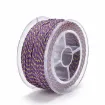cordon trenzado polialgodon 1 5mm hilo metalizado x20mts colores orquidea dorado 0