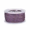 cordon trenzado polialgodon 1 5mm hilo metalizado x20mts colores orquidea dorado 1
