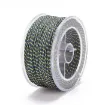 cordon trenzado polialgodon 1 2mm hilo metalizado x25mts colores azul marino dorado 0