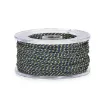 cordon trenzado polialgodon 1 2mm hilo metalizado x25mts colores azul marino dorado 1