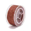 cordon trenzado polialgodon 1 2mm hilo metalizado x25mts colores ladrillo dorado 0