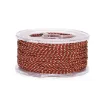 cordon trenzado polialgodon 1 2mm hilo metalizado x25mts colores ladrillo dorado 1