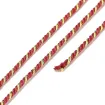 cordon trenzado polialgodon 1 2mm hilo metalizado x25mts colores ladrillo dorado 2