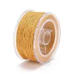 cordon trenzado polialgodon 1 2mm hilo metalizado x25mts colores naranja dorado 0