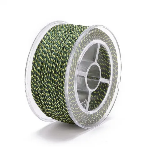 cordon trenzado polialgodon 1 2mm hilo metalizado x25mts colores verde azulado dorado 0