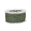 cordon trenzado polialgodon 1 2mm hilo metalizado x25mts colores verde azulado dorado 1