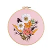 kit bordado iniciacion circular 20cms hilos patron motivo floral nro wg3d908 05 3