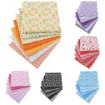 set 7 telas para patchwork 100 algodon 25x25cms x7 motivos diferentes rojos 3