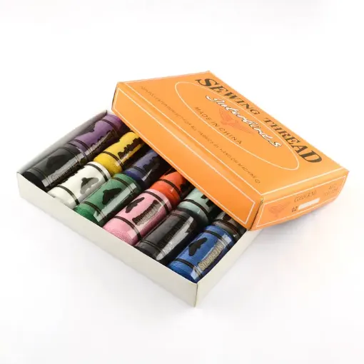 hilo coser poliester 0 1mm set 12 carreteles varios colores surtidos 0