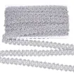 galon metalizado ribete poliester 26mms color plata por 18mts 0