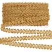 galon metalizado ribete poliester 26mms color oro por 18mts 0